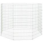 vidaXL Adăpost pentru animale cu 8 panouri, 54x100 cm, fier galvanizat vidaXL Adăpost pentru animale cu 8 panouri, 54x100 cm, fier galvanizat