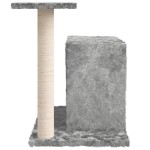 vidaXL Ansamblu pisici, stâlpi din funie sisal, gri deschis, 51 cm