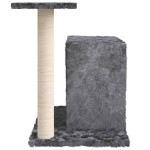 vidaXL Ansamblu pisici cu stâlp din funie de sisal, gri închis, 51 cm vidaXL Ansamblu pisici cu stâlp din funie de sisal, gri închis, 51 cm