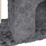 vidaXL Ansamblu pisici cu stâlp din funie de sisal, gri închis, 51 cm vidaXL Ansamblu pisici cu stâlp din funie de sisal, gri închis, 51 cm