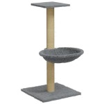 vidaXL Ansamblu de pisici, stâlp din funie sisal, gri deschis, 74 cm vidaXL Ansamblu de pisici, stâlp din funie sisal, gri deschis, 74 cm