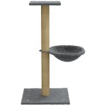 vidaXL Ansamblu de pisici, stâlp din funie sisal, gri deschis, 74 cm vidaXL Ansamblu de pisici, stâlp din funie sisal, gri deschis, 74 cm