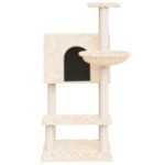vidaXL Ansamblu de pisici cu stâlpi din funie de sisal, crem, 108,5 cm vidaXL Ansamblu de pisici cu stâlpi din funie de sisal, crem, 108,5 cm