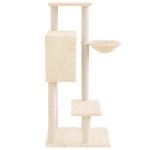 vidaXL Ansamblu de pisici cu stâlpi din funie de sisal, crem, 108,5 cm vidaXL Ansamblu de pisici cu stâlpi din funie de sisal, crem, 108,5 cm