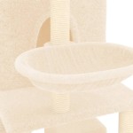 vidaXL Ansamblu de pisici cu stâlpi din funie de sisal, crem, 180 cm vidaXL Ansamblu de pisici cu stâlpi din funie de sisal, crem, 180 cm