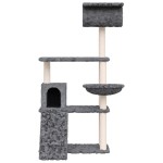 vidaXL Ansamblu de pisici, stâlpi din funie sisal, gri închis, 131 cm vidaXL Ansamblu de pisici, stâlpi din funie sisal, gri închis, 131 cm