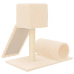 vidaXL Ansamblu de pisici cu stâlp din funie de sisal, crem, 59 cm vidaXL Ansamblu de pisici cu stâlp din funie de sisal, crem, 59 cm