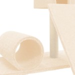 vidaXL Ansamblu de pisici cu stâlp din funie de sisal, crem, 59 cm vidaXL Ansamblu de pisici cu stâlp din funie de sisal, crem, 59 cm