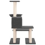 vidaXL Ansamblu de pisici, stâlpi din funie sisal, gri închis, 94,5 cm vidaXL Ansamblu de pisici, stâlpi din funie sisal, gri închis, 94,5 cm