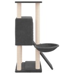 vidaXL Ansamblu de pisici, stâlpi din funie sisal, gri închis, 96 cm vidaXL Ansamblu de pisici, stâlpi din funie sisal, gri închis, 96 cm