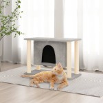 vidaXL Ansamblu de pisici, stâlpi din funie sisal, gri deschis, 50 cm vidaXL Ansamblu de pisici, stâlpi din funie sisal, gri deschis, 50 cm