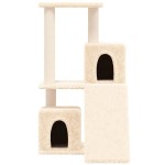 vidaXL Ansamblu de pisici cu stâlpi din funie de sisal, crem, 82 cm vidaXL Ansamblu de pisici cu stâlpi din funie de sisal, crem, 82 cm