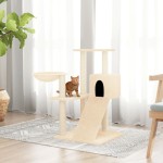 vidaXL Ansamblu de pisici cu stâlpi din funie de sisal, crem, 82 cm vidaXL Ansamblu de pisici cu stâlpi din funie de sisal, crem, 82 cm