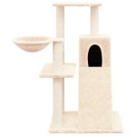 vidaXL Ansamblu de pisici cu stâlpi din funie de sisal, crem, 82 cm vidaXL Ansamblu de pisici cu stâlpi din funie de sisal, crem, 82 cm