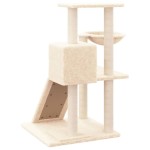 vidaXL Ansamblu de pisici cu stâlpi din funie de sisal, crem, 82 cm vidaXL Ansamblu de pisici cu stâlpi din funie de sisal, crem, 82 cm