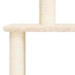 vidaXL Ansamblu de pisici cu stâlpi din funie de sisal, crem, 149 cm vidaXL Ansamblu de pisici cu stâlpi din funie de sisal, crem, 149 cm