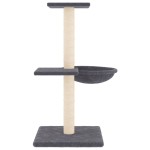 vidaXL Ansamblu pisici cu stâlpi din funie sisal, gri închis, 72 cm vidaXL Ansamblu pisici cu stâlpi din funie sisal, gri închis, 72 cm