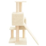 vidaXL Ansamblu de pisici cu stâlpi din funie de sisal, crem, 82 cm vidaXL Ansamblu de pisici cu stâlpi din funie de sisal, crem, 82 cm