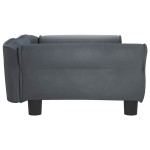 vidaXL Pat de câini, gri închis, 95x55x30 cm, catifea vidaXL Pat de câini, gri închis, 95x55x30 cm, catifea