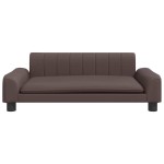 vidaXL Pat de câini, maro, 90x53x30 cm, piele ecologică vidaXL Pat de câini, maro, 90x53x30 cm, piele ecologică
