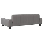 vidaXL Pat de câini, gri, 90x53x30 cm, piele ecologică vidaXL Pat de câini, gri, 90x53x30 cm, piele ecologică