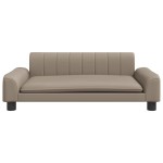 vidaXL Pat de câini, cappuccino, 90x53x30 cm, piele ecologică vidaXL Pat de câini, cappuccino, 90x53x30 cm, piele ecologică
