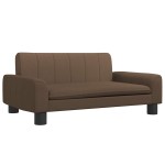 vidaXL Pat de câini, maro, 70x45x30 cm, textil