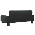 vidaXL Pat de câini, negru, 70x45x30 cm, piele ecologică vidaXL Pat de câini, negru, 70x45x30 cm, piele ecologică