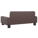 vidaXL Pat de câini, maro, 70x45x30 cm, piele ecologică vidaXL Pat de câini, maro, 70x45x30 cm, piele ecologică