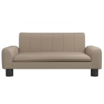vidaXL Pat de câini, cappuccino, 70x45x30 cm, piele ecologică vidaXL Pat de câini, cappuccino, 70x45x30 cm, piele ecologică