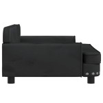 vidaXL Pat de câini, negru, 90x53x30 cm, catifea vidaXL Pat de câini, negru, 90x53x30 cm, catifea