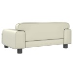 vidaXL Pat de câini, crem, 70x45x30 cm, piele ecologică vidaXL Pat de câini, crem, 70x45x30 cm, piele ecologică