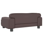 vidaXL Pat de câini, maro, 70x45x30 cm, piele ecologică vidaXL Pat de câini, maro, 70x45x30 cm, piele ecologică