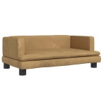 vidaXL Pat de câini, maro, 80x45x30 cm, catifea vidaXL Pat de câini, maro, 80x45x30 cm, catifea
