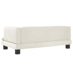 vidaXL Pat de câini, crem, 80x45x30 cm, catifea vidaXL Pat de câini, crem, 80x45x30 cm, catifea