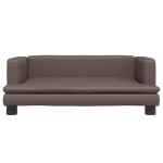 vidaXL Pat de câini, maro, 80x45x30 cm, piele ecologică vidaXL Pat de câini, maro, 80x45x30 cm, piele ecologică