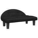 vidaXL Pat de câini, negru, 70x52x30 cm, catifea vidaXL Pat de câini, negru, 70x52x30 cm, catifea