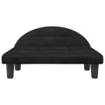 vidaXL Pat de câini, negru, 70x52x30 cm, catifea vidaXL Pat de câini, negru, 70x52x30 cm, catifea