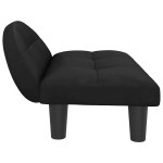vidaXL Pat de câini, negru, 70x52x30 cm, catifea vidaXL Pat de câini, negru, 70x52x30 cm, catifea