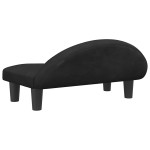 vidaXL Pat de câini, negru, 70x52x30 cm, catifea vidaXL Pat de câini, negru, 70x52x30 cm, catifea