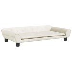 vidaXL Pat de câini, crem, 100x50x21 cm, catifea vidaXL Pat de câini, crem, 100x50x21 cm, catifea