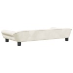 vidaXL Pat de câini, crem, 100x50x21 cm, catifea vidaXL Pat de câini, crem, 100x50x21 cm, catifea
