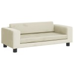 vidaXL Pat pentru câini cu extensie, crem, 100x50x30 cm, catifea vidaXL Pat pentru câini cu extensie, crem, 100x50x30 cm, catifea