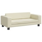 vidaXL Pat pentru câini cu extensie, crem, 100x50x30 cm, piele eco vidaXL Pat pentru câini cu extensie, crem, 100x50x30 cm, piele eco
