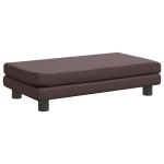 vidaXL Pat pentru câini cu extensie, maro, 100x50x30 cm, piele eco vidaXL Pat pentru câini cu extensie, maro, 100x50x30 cm, piele eco