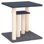 vidaXL Stâlpi de zgâriat pentru pisici cu platforme, gri închis, 50 cm vidaXL Stâlpi de zgâriat pentru pisici cu platforme, gri închis, 50 cm