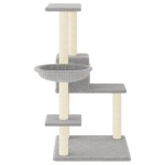 vidaXL Ansamblu de pisici, stâlpi din funie sisal, gri deschis, 95 cm vidaXL Ansamblu de pisici, stâlpi din funie sisal, gri deschis, 95 cm