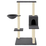 vidaXL Ansamblu de pisici, stâlpi din funie sisal, gri închis, 95 cm vidaXL Ansamblu de pisici, stâlpi din funie sisal, gri închis, 95 cm