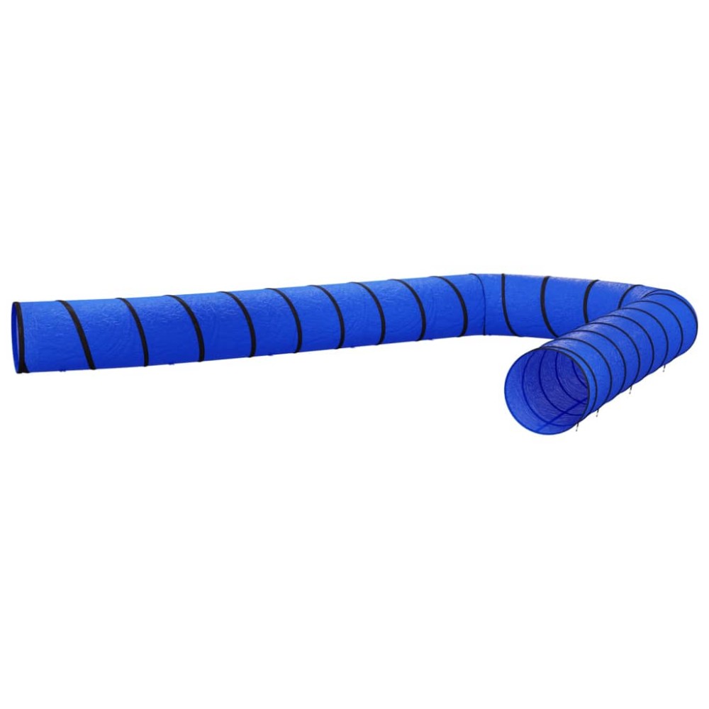 vidaXL Tunel pentru câini, albastru, Ø 55x1000 cm, poliester