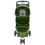 vidaXL Cărucior pliabil pentru câini verde 80x46x98 cm țesătură Oxford vidaXL Cărucior pliabil pentru câini verde 80x46x98 cm țesătură Oxford